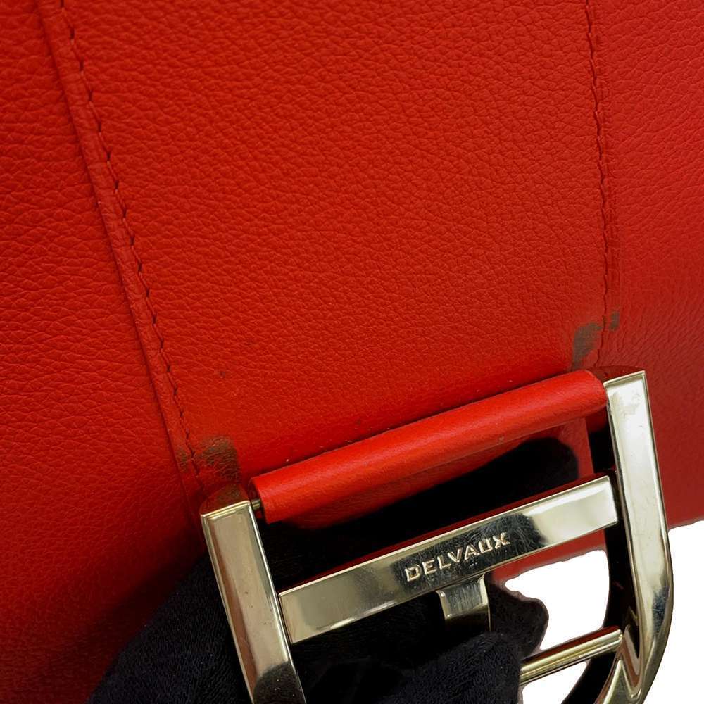 Delvaux Brillon GM 2way Shoulder Bag Red - Picture 16 of 16